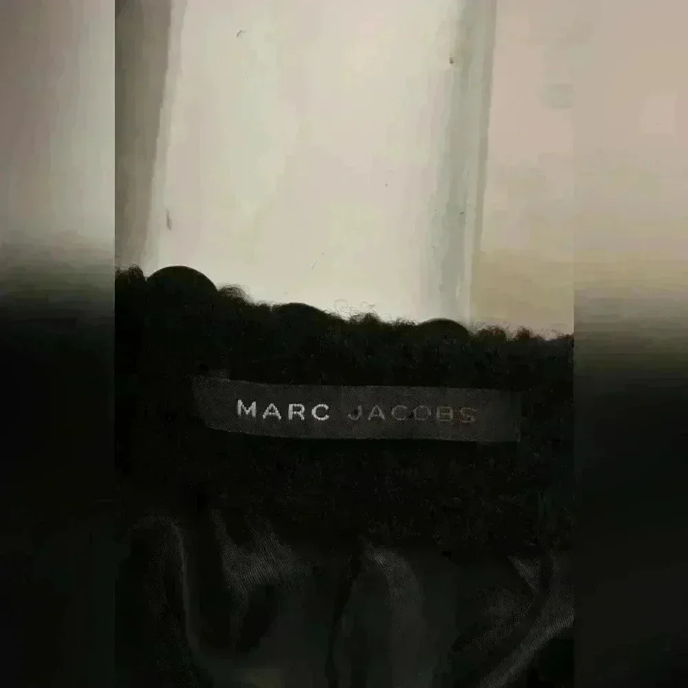 2000s Marc Jacobs Black Persian  Lamb Astrakhan Leather Sequin Jacket 4US Small - Picture 8 of 8